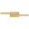 Stagger Integrated LED Brass Vanity Light