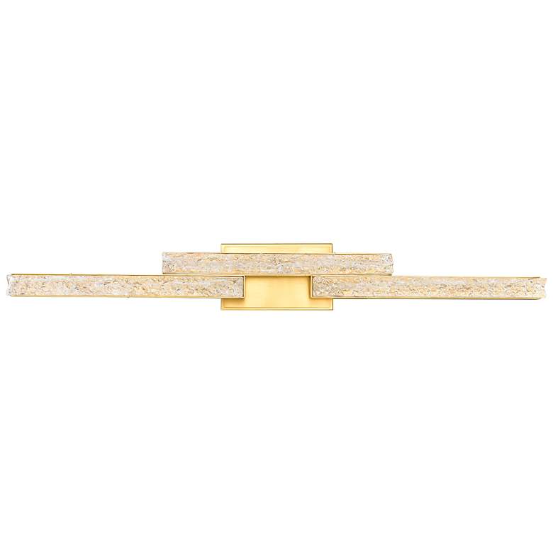 Image 1 Stagger Integrated LED Brass Vanity Light
