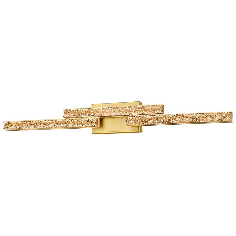 Image 2 Stagger Integrated LED Brass Vanity Light more views