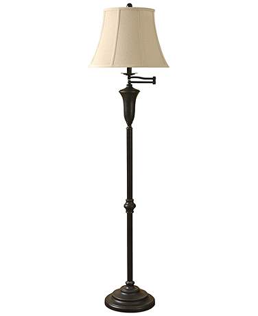 Staicey Bronze Swing Arm Floor Lamp