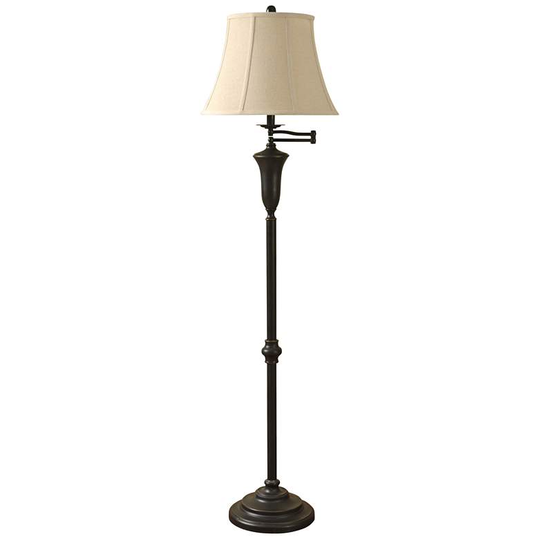 Image 1 Staicey Bronze Swing Arm Floor Lamp