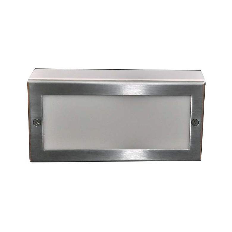 Image 1 Stainless Steel 8 inch Wide LED Paver Light