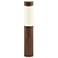 Stake Wood Grained Dusk-to-Dawn Solar Stake Light