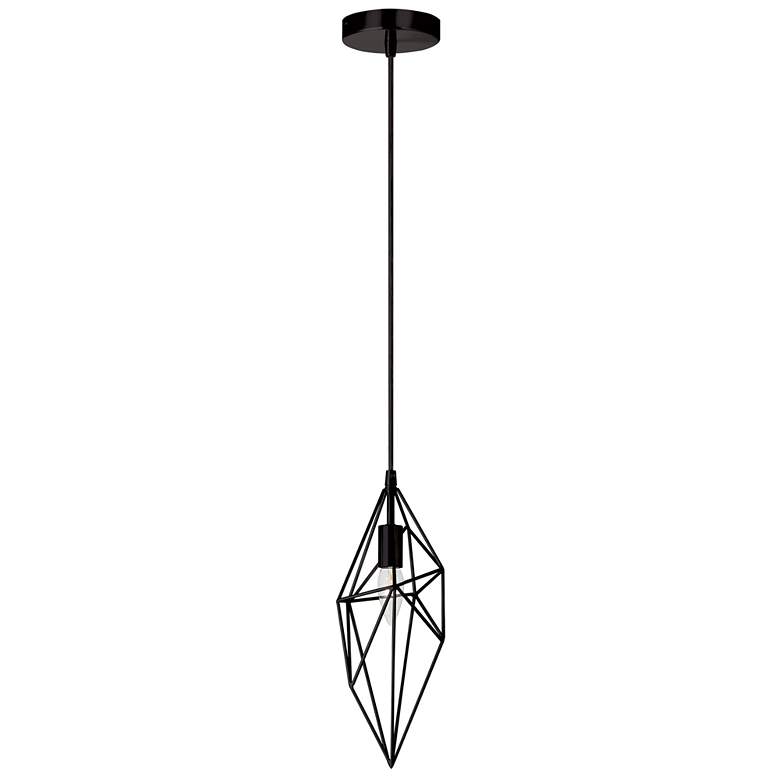 Image 1 Stalactite 5" Wide Black Pendant