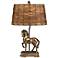 Stallion Twig Shade Bronze Table Lamp