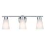 5_Stamos 22-in 3-Light Brushed Nickel Transitional Vanity Light more views