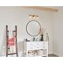 6_Stamos 22-in 3-Light Brushed Nickel Transitional Vanity Light more views