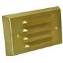 Stamped Brass 4 3/4" Wide LED 4-Louver Step/Brick Light