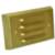 Stamped Brass 4 3/4" Wide LED 4-Louver Step/Brick Light