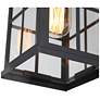 2_Stan 10.6" High Black Glass Outdoor Hanging Light more views