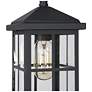 3_Stan 10.6" High Black Glass Outdoor Hanging Light more views