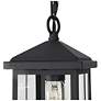 4_Stan 10.6" High Black Glass Outdoor Hanging Light more views