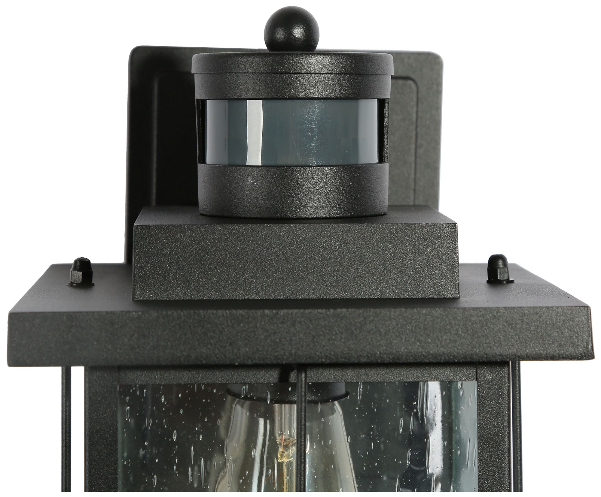 Image 3 Stan 10.6" High Black Glass Outdoor Wall Light more views