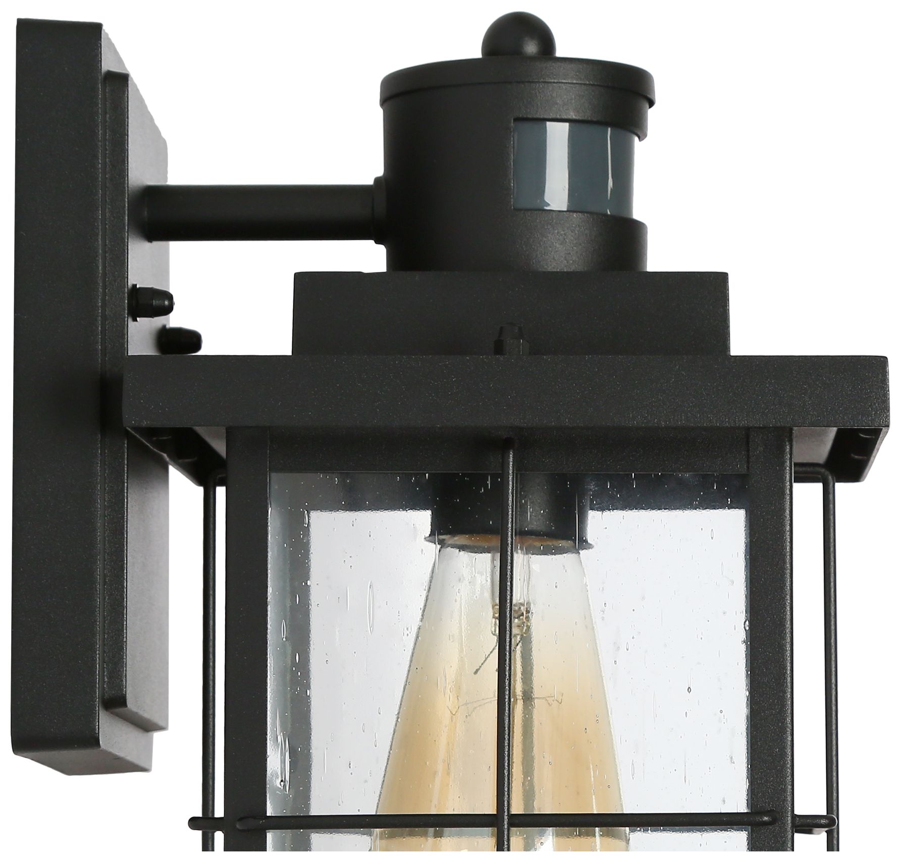 Image 4 Stan 10.6" High Black Glass Outdoor Wall Light more views