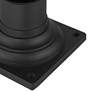 Stan 14 1/2" High Black and Gray Wood Post Light with Pier Mount