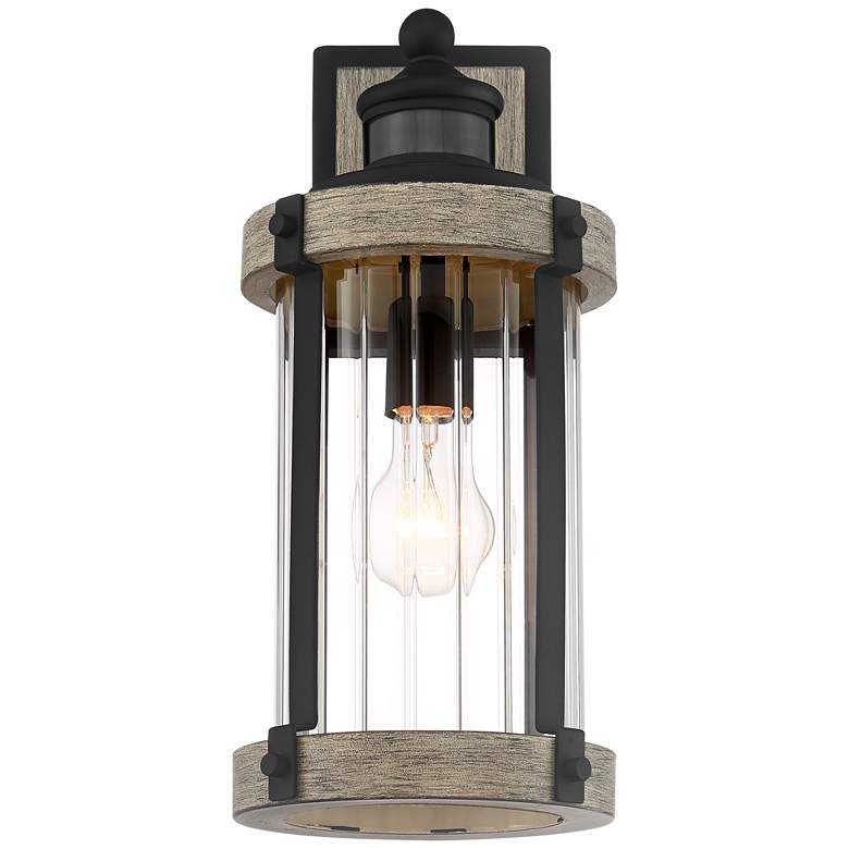 Image 4 Stan 15 1/2"H Gray Dual-Bright Motion Sensor Outdoor Light Set of 2 more views