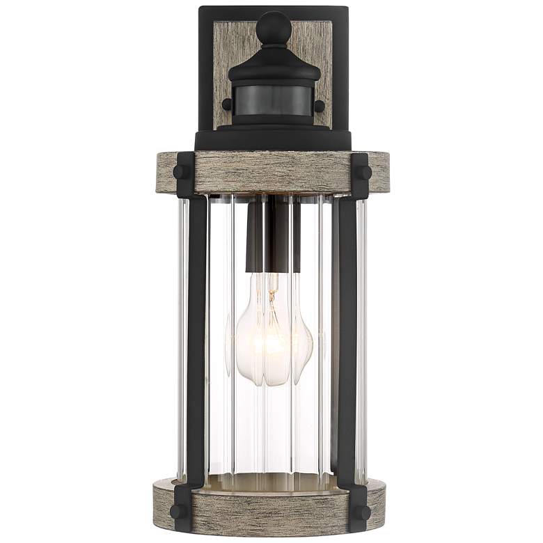 Image 5 Stan 15 1/2"H Gray Dual-Bright Motion Sensor Outdoor Light Set of 2 more views