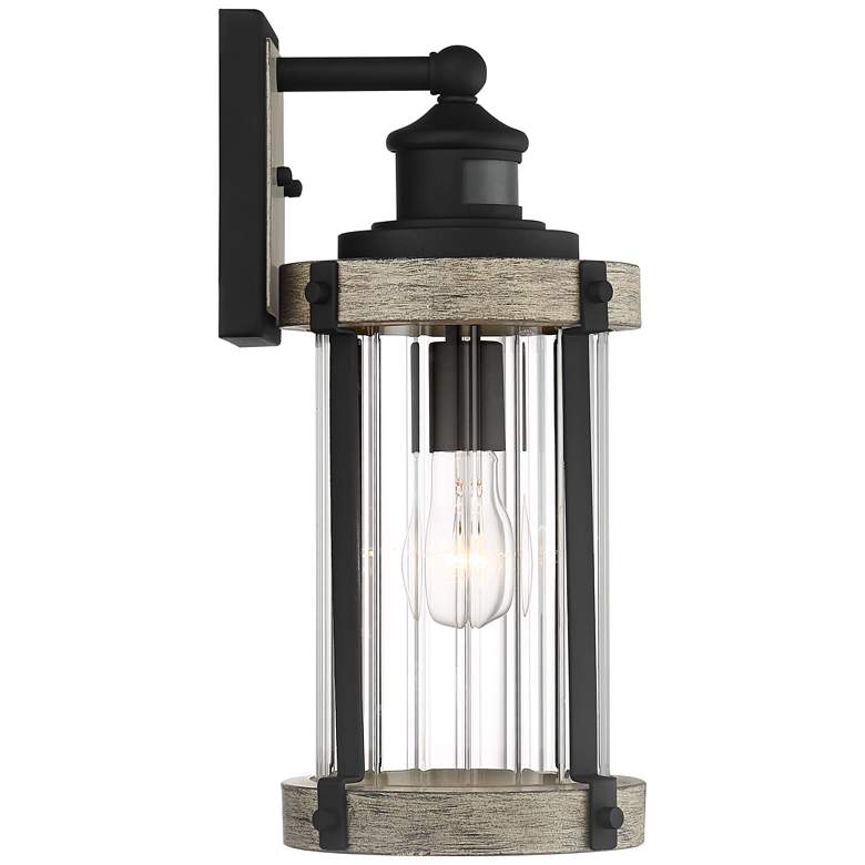 Image 7 Stan 15 1/2"H Gray Dual-Bright Motion Sensor Outdoor Light Set of 2 more views