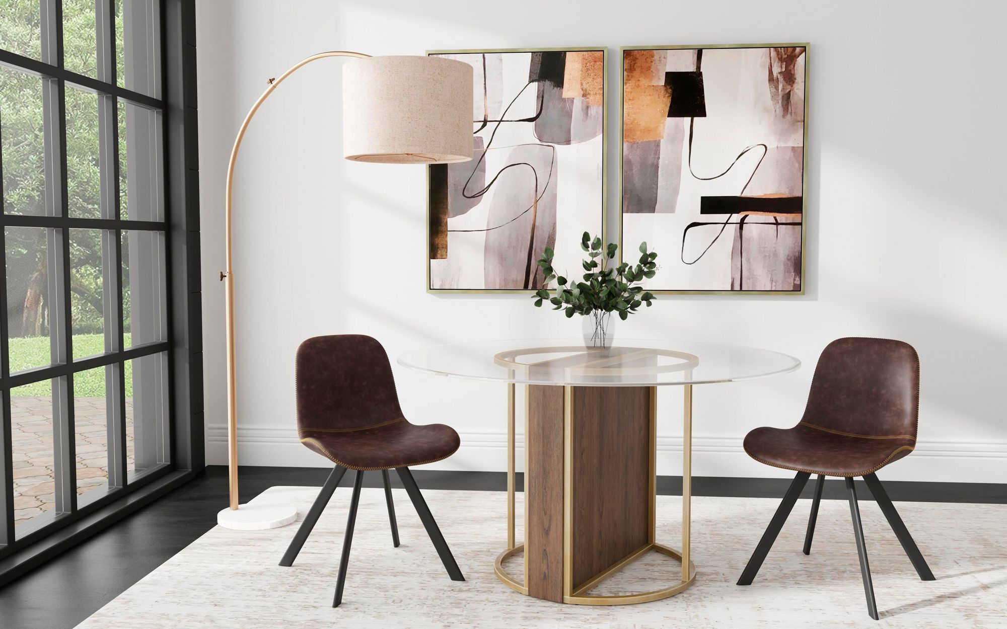 Image 3 Standards 35" x 47" Silver Framed Canvas Set of 2 more views