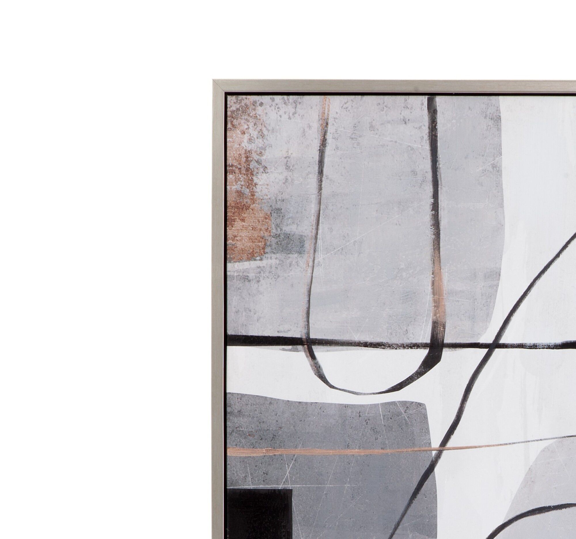 Image 4 Standards 35" x 47" Silver Framed Canvas Set of 2 more views