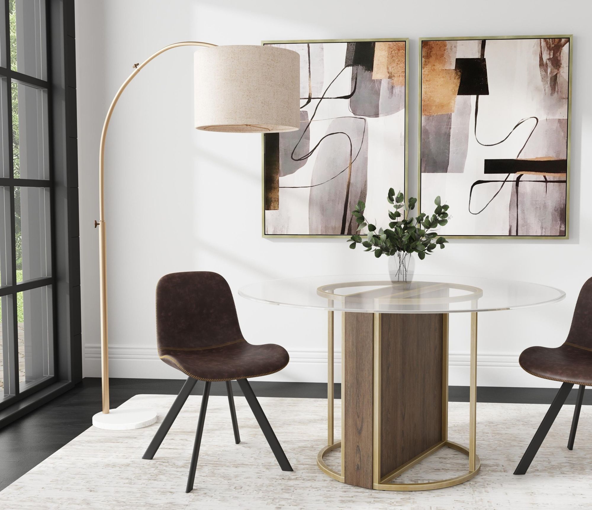 Image 7 Standards 35" x 47" Silver Framed Canvas Set of 2 more views