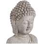 Standing Buddha 32" High Gray Indoor-Outdoor Statue