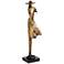 Standing Girl Windy Day 14 1/4" High Copper Finish Modern Statue