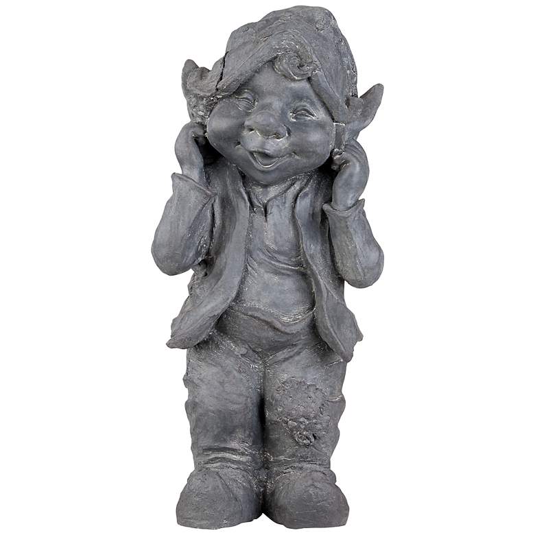 Image 1 Standing Gnome 15 1/2 inch High Outdoor Statue