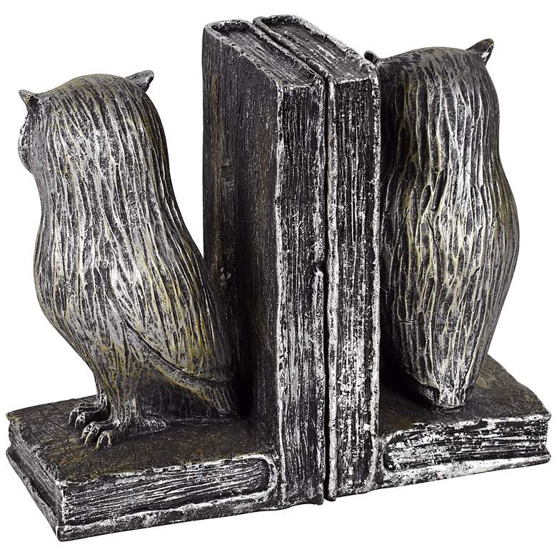 Image 2 Standing Owl Bookends Set more views