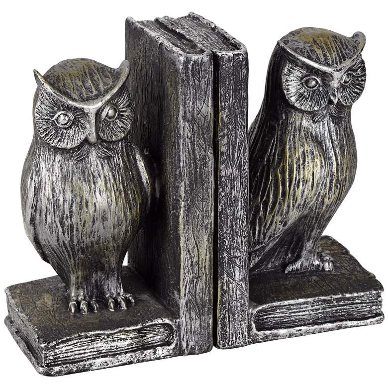 Image 4 Standing Owl Bookends Set more views