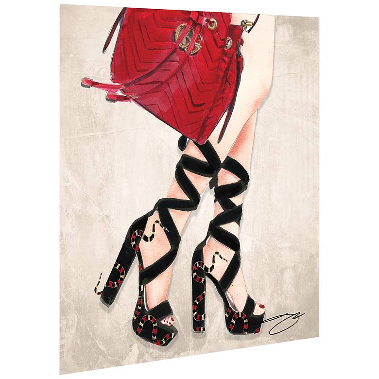 Image 4 Standing Tall 25 1/2" Square Floating Glass Graphic Wall Art more views