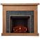 Standlon 45" Wide Natural Gray Wood Electric Fireplace