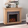 Standlon 45" Wide Natural Gray Wood Electric Fireplace