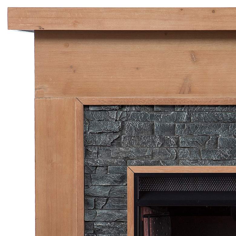 Image 3 Standlon 45" Wide Natural Gray Wood Electric Fireplace more views