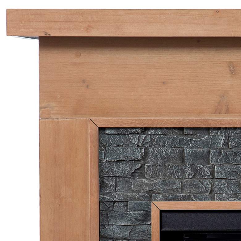 Image 3 Standlon 45"W Natural Gray Electric Color Changing Fireplace more views