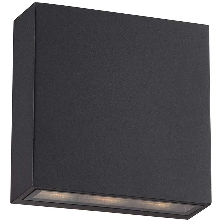 Image 2 Stanford Black Finish LED Up and Down Modern Outdoor Wall Light