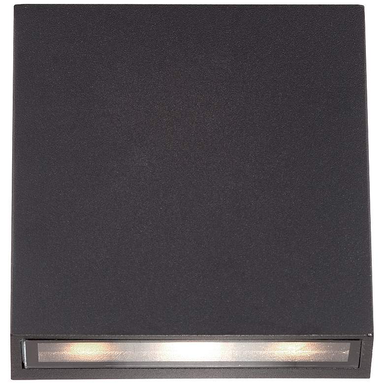 Image 5 Stanford Black Finish LED Up and Down Modern Outdoor Wall Light more views