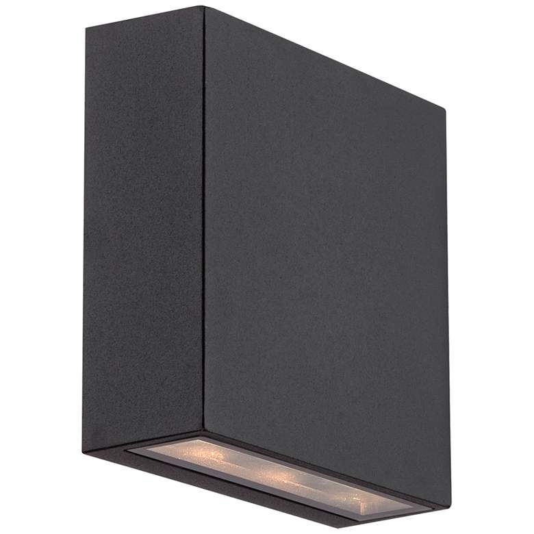 Image 6 Stanford Black Finish LED Up and Down Modern Outdoor Wall Light more views