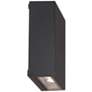 Stanford Black Finish LED Up and Down Modern Outdoor Wall Light