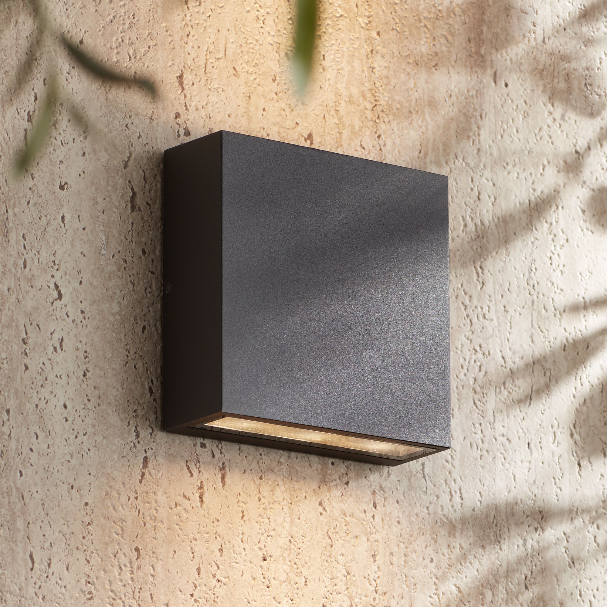 Stanford Black Finish LED Up and Down Modern Outdoor Wall Light