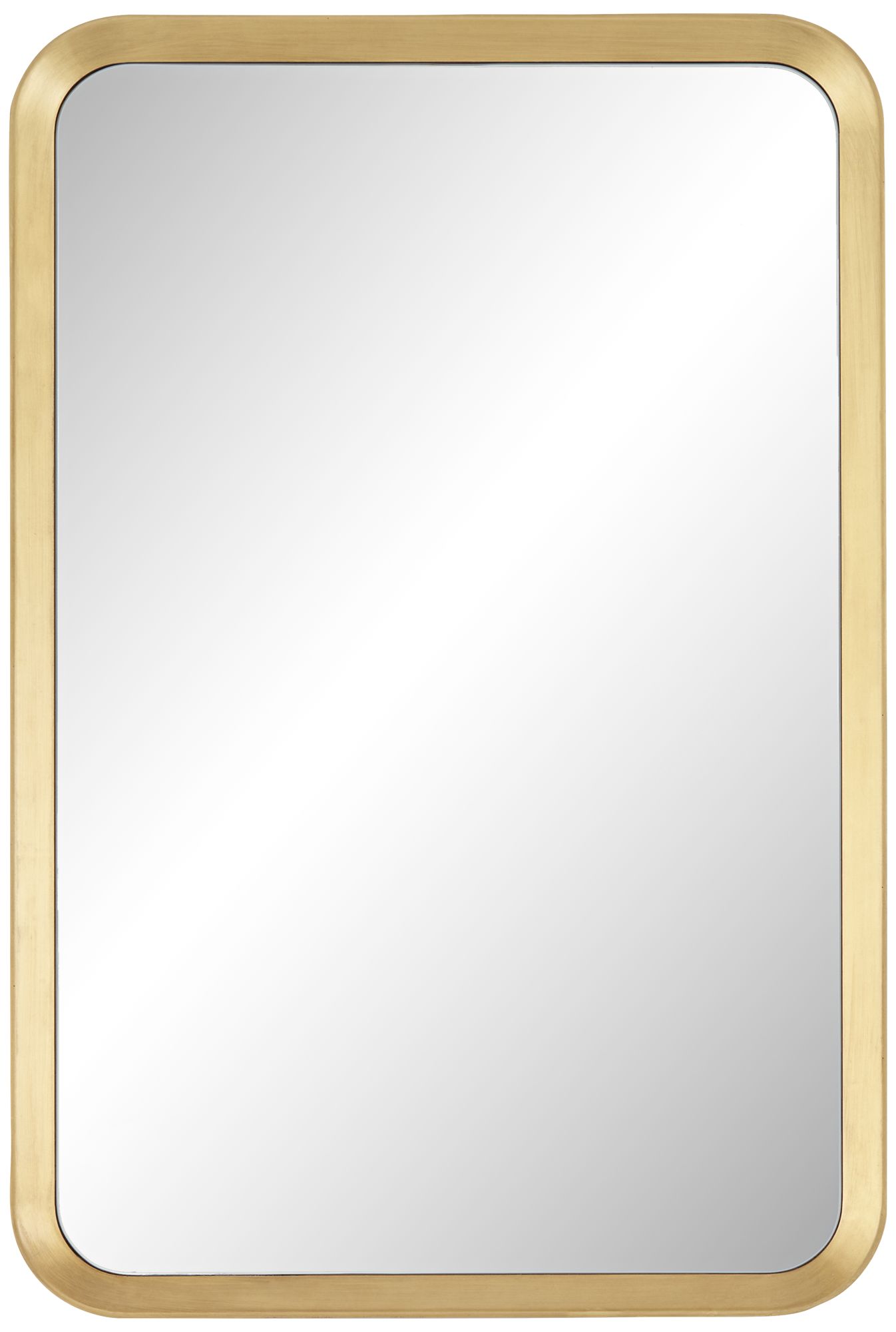 Image 2 Stanhope Gold 23 3/4" x 36" Round Edge Rectangular Wall Mirror