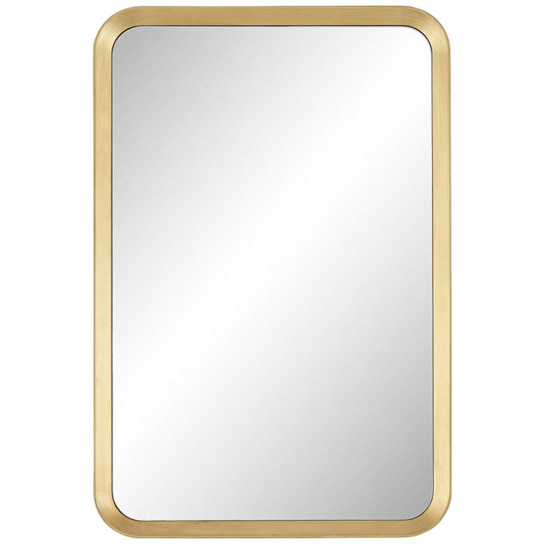 Image 2 Stanhope Gold 23 3/4" x 36" Round Edge Rectangular Wall Mirror