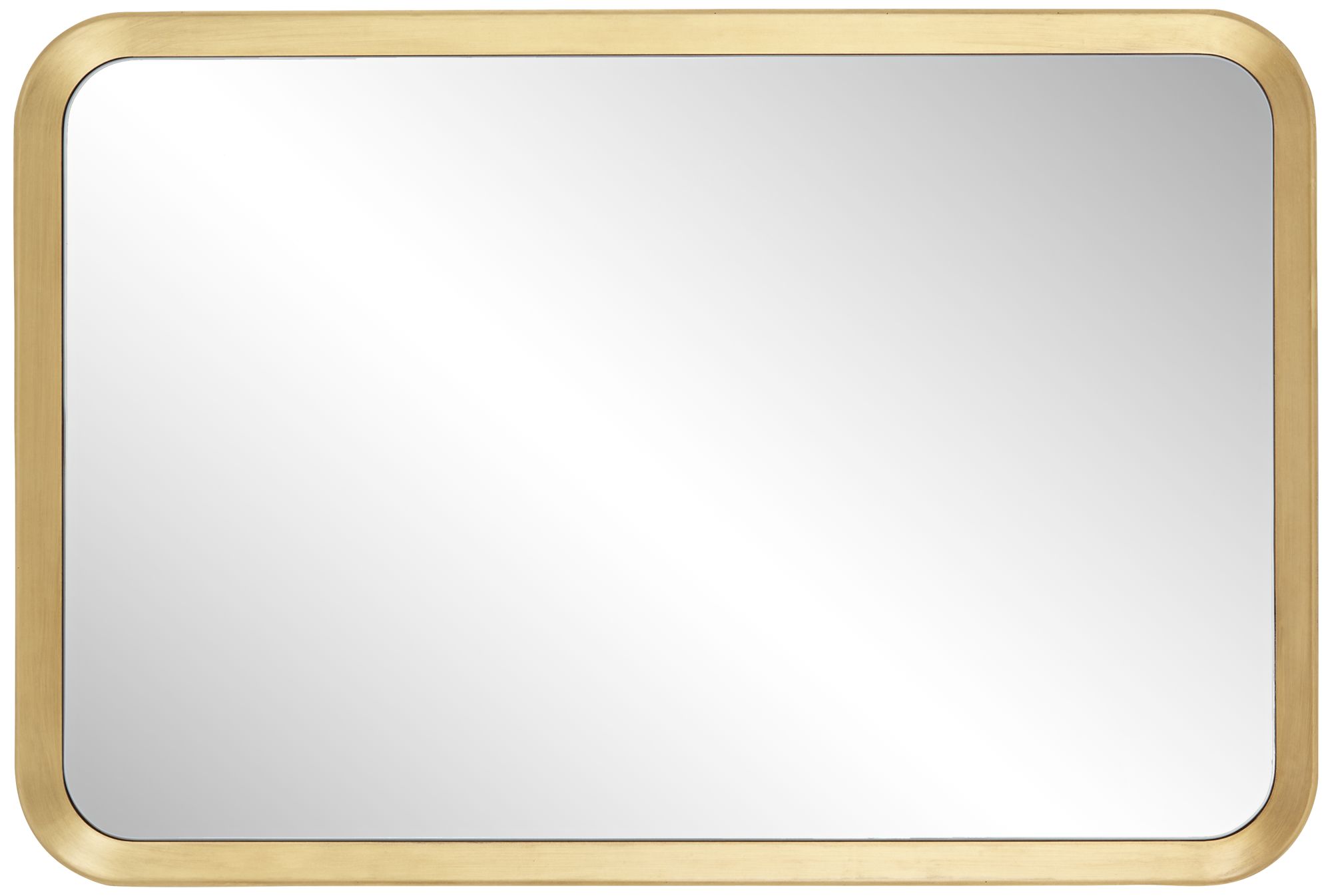 Image 5 Stanhope Gold 23 3/4" x 36" Round Edge Rectangular Wall Mirror more views