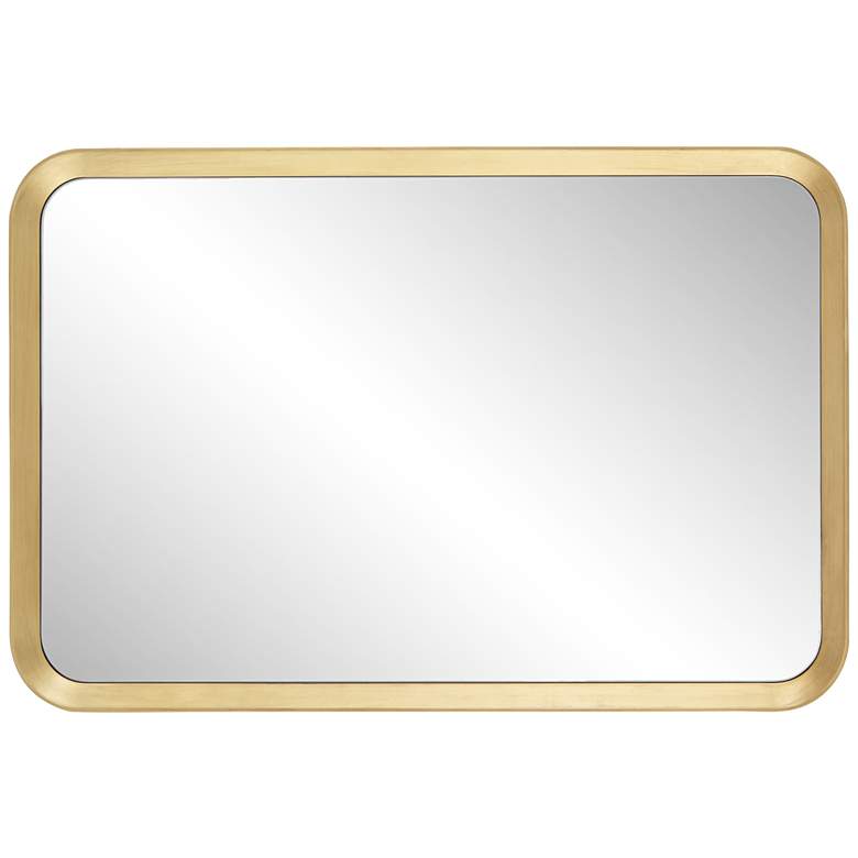 Image 5 Stanhope Gold 23 3/4" x 36" Round Edge Rectangular Wall Mirror more views