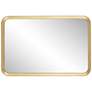 5_Stanhope Gold 23 3/4" x 36" Round Edge Rectangular Wall Mirror more views
