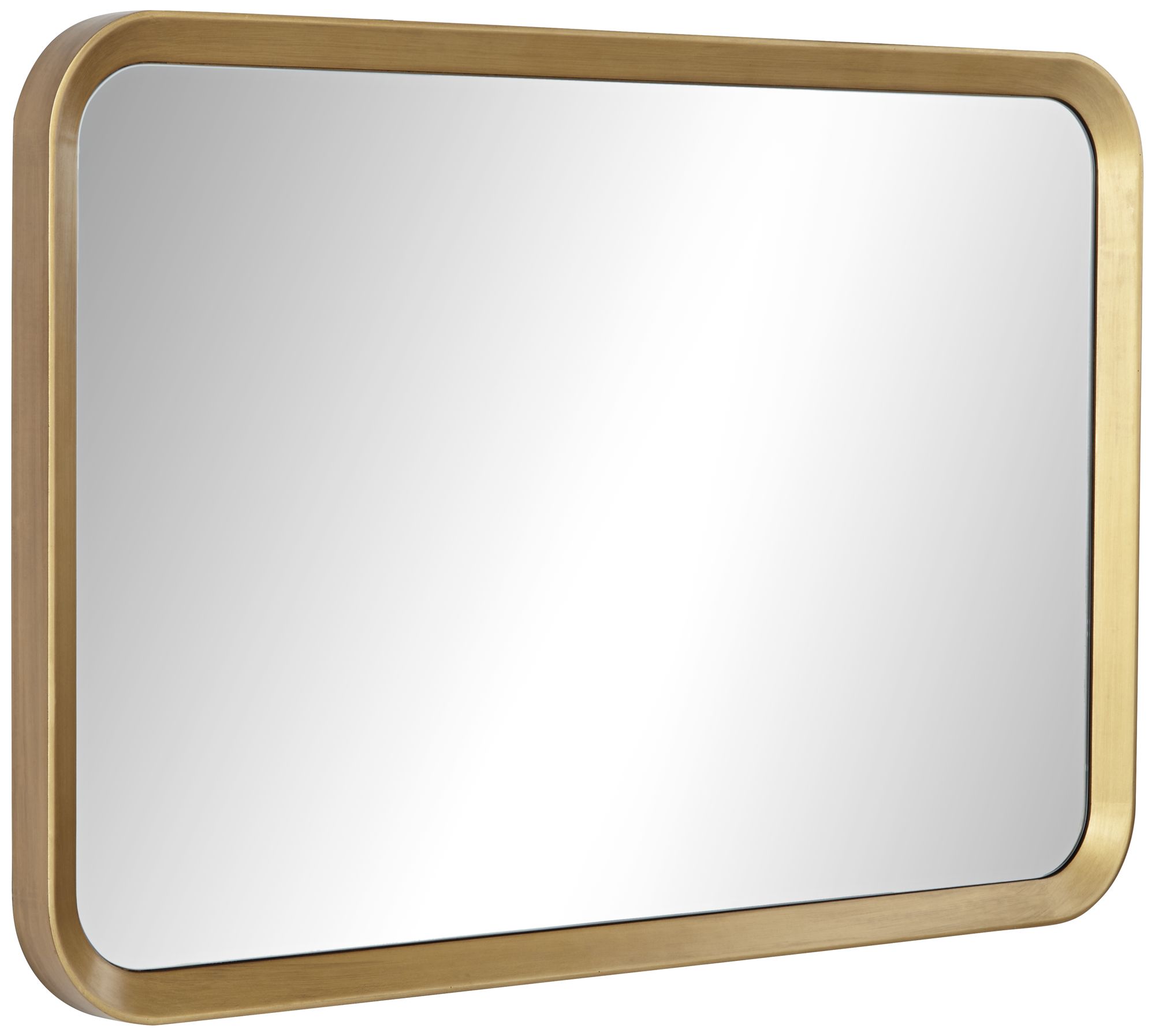 Image 7 Stanhope Gold 23 3/4" x 36" Round Edge Rectangular Wall Mirror more views