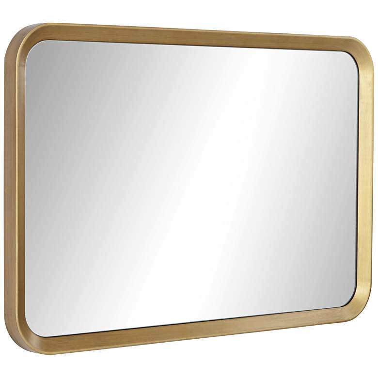 Image 7 Stanhope Gold 23 3/4" x 36" Round Edge Rectangular Wall Mirror more views