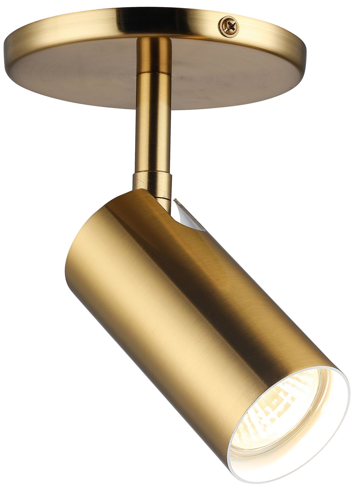 Stanly 4.75" Wide 1 Light Aged Brass Spotlight