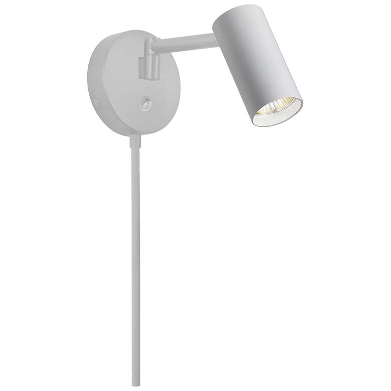 Image 1 Stanly 5.5" High Matte White Wall Swing Arm Spotlight