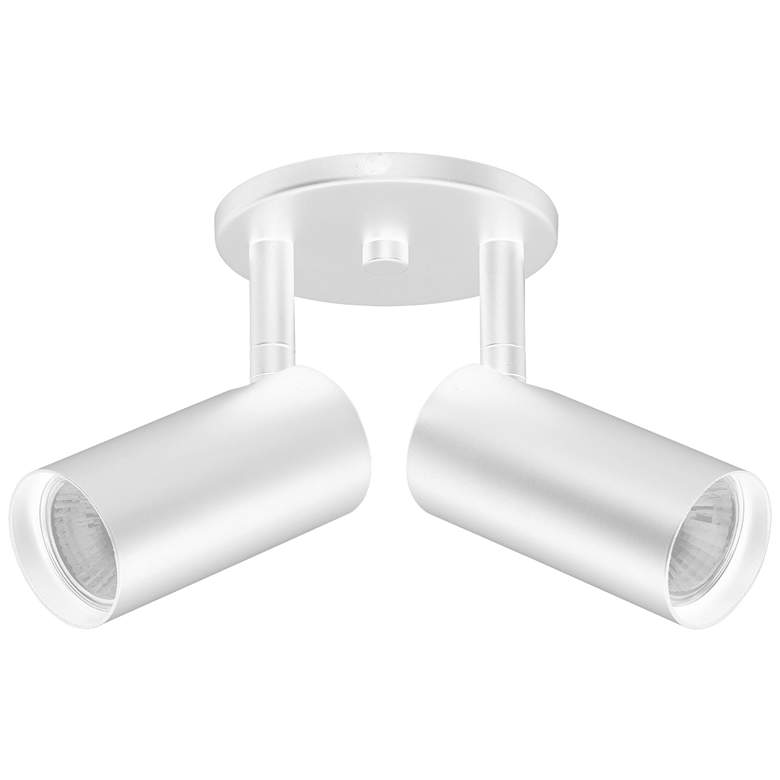 Image 1 Stanly 7.25" High 2-Light Matte White Finish Spotlight